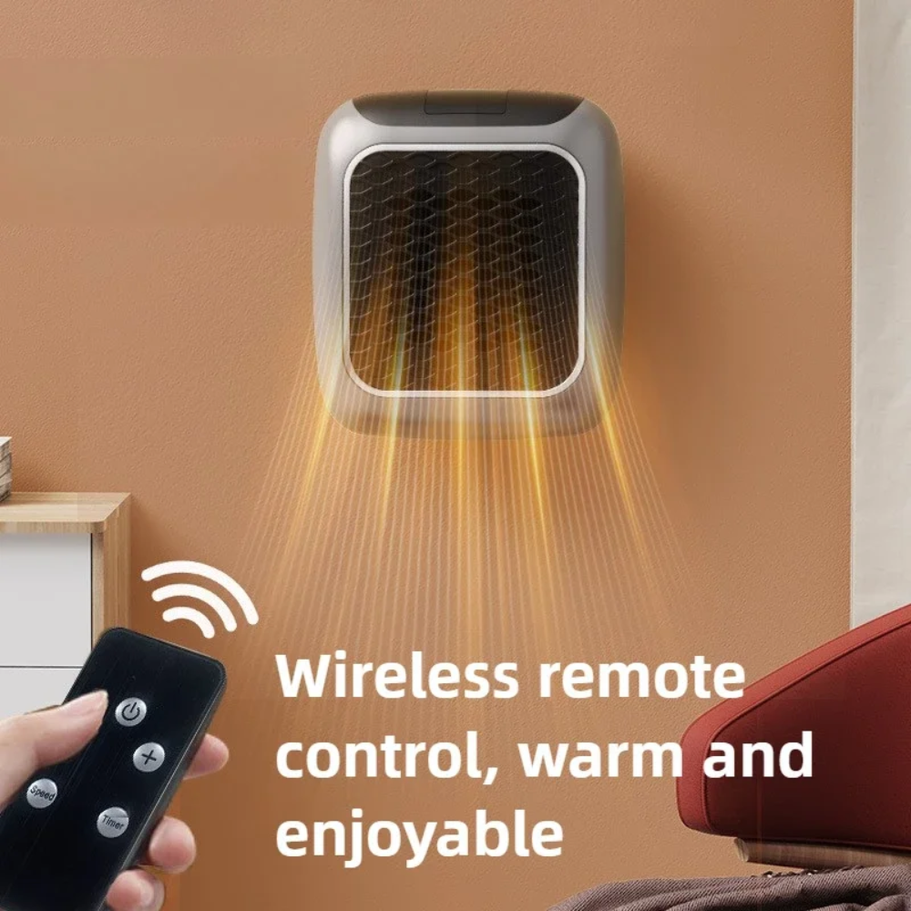 Riscaldatore Portatile ad Efficienza Energetica: Dispositivo di Riscaldamento Portatile a Parete con Spina