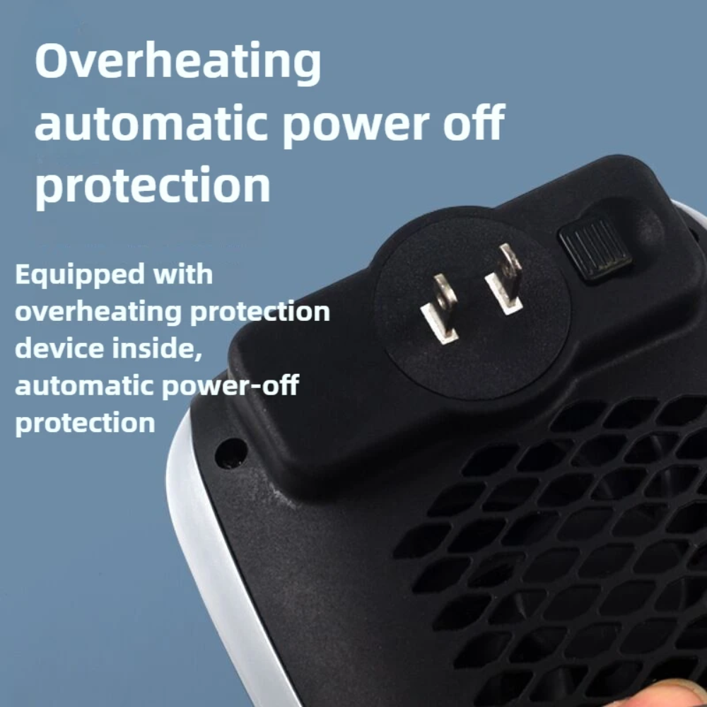 Riscaldatore Portatile ad Efficienza Energetica: Dispositivo di Riscaldamento Portatile a Parete con Spina