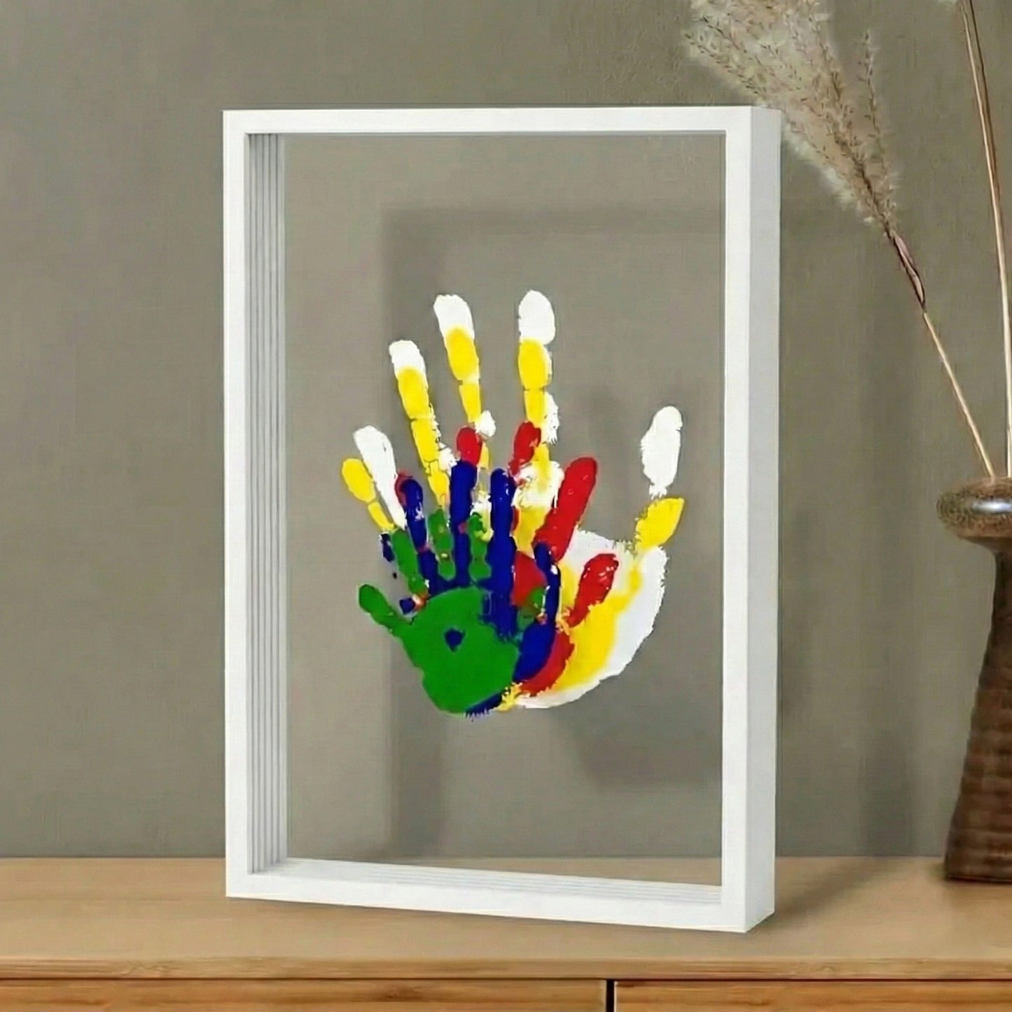 Ritratto di famiglia – Ritratto con impronte delle mani per regalo