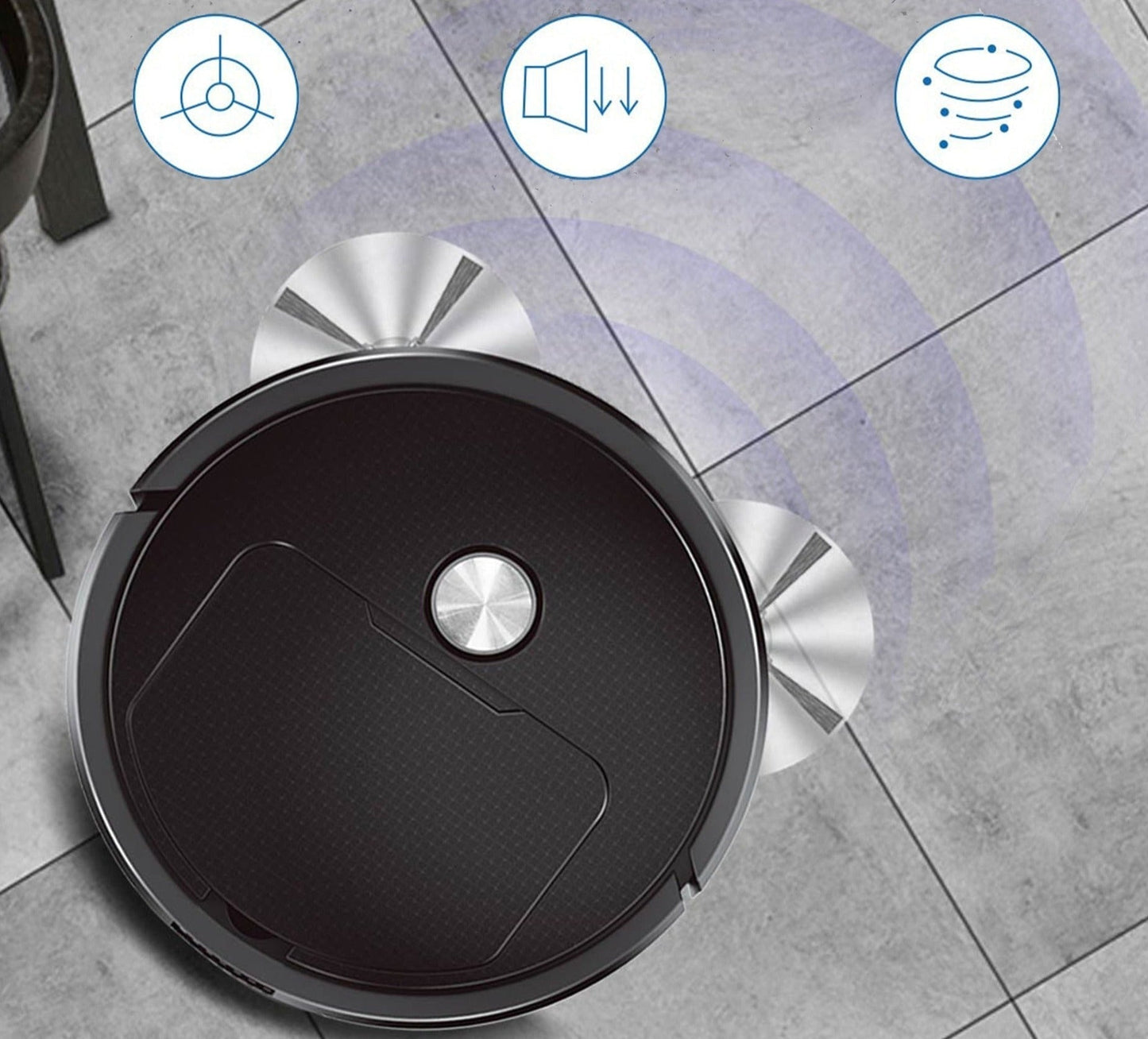 Robot aspirapolvere e spazzatrice intelligente