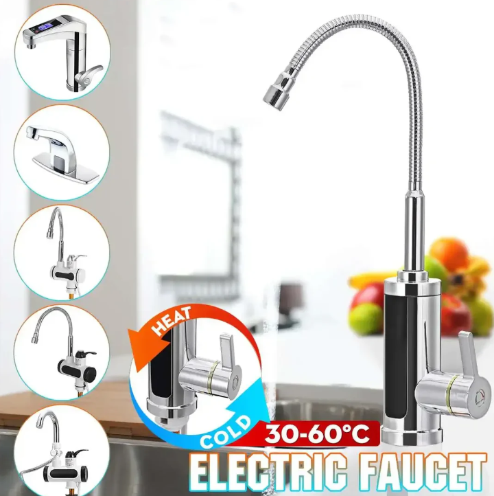 Rubinetto elettrico per acqua calda da 3000W - Acqua calda istantanea | Da cucina