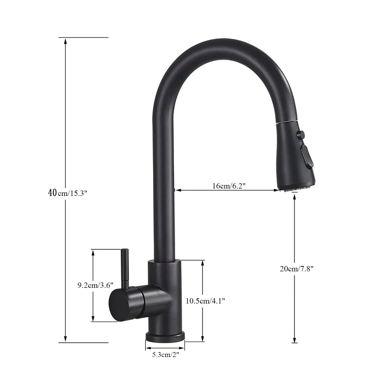 Rubinetto Miscelatore Monocomando Estraibile – Rubinetto Flessibile con Funzione Doccetta, in Acciaio Inox di Alta Qualità, Ideale per Cucine Moderne, Facile Installazione