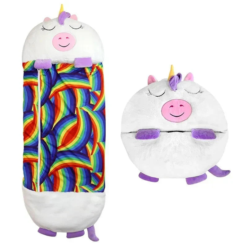 Sacco a pelo e peluche da bambini 2 in 1