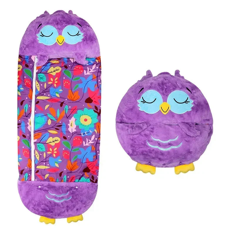 Sacco a pelo e peluche da bambini 2 in 1