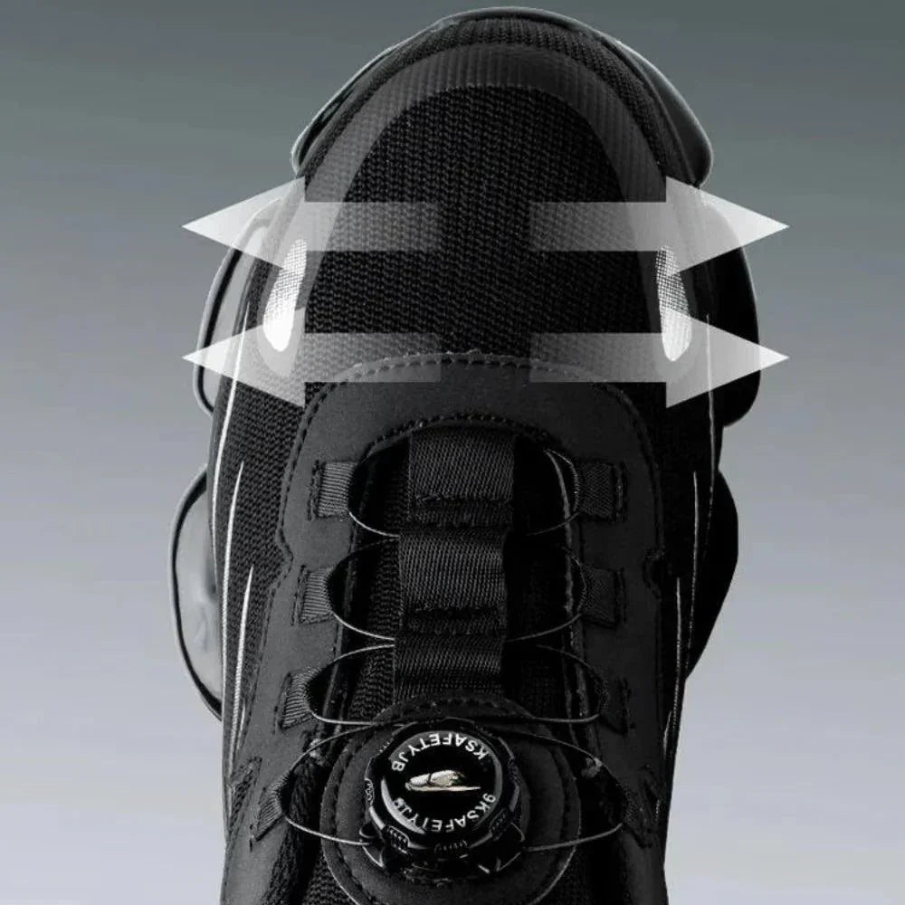 Scarpe antinfortunistiche da lavoro ortopediche con puntale in acciaio e Memory Foam