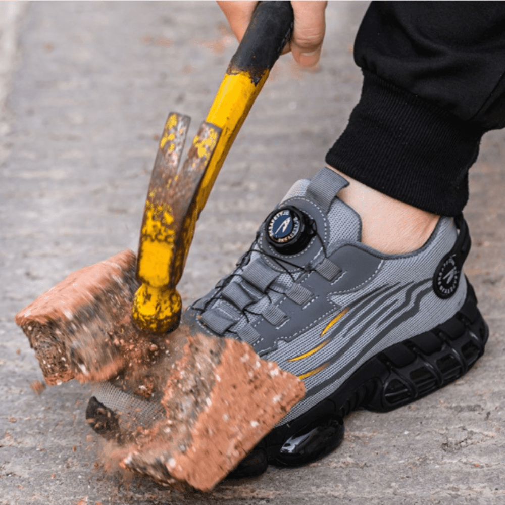 Scarpe antinfortunistiche da lavoro ortopediche con puntale in acciaio e Memory Foam