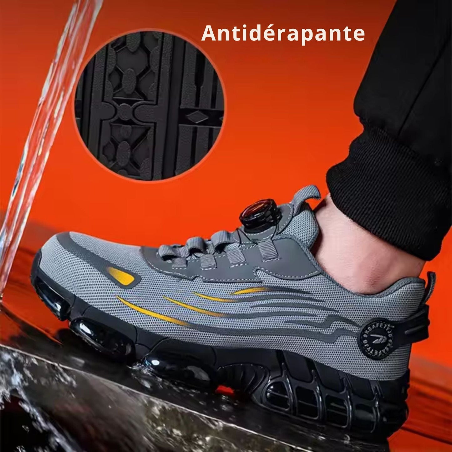 Scarpe antinfortunistiche – Leggere, antiscivolo, punta rinforzata, comfort ergonomico