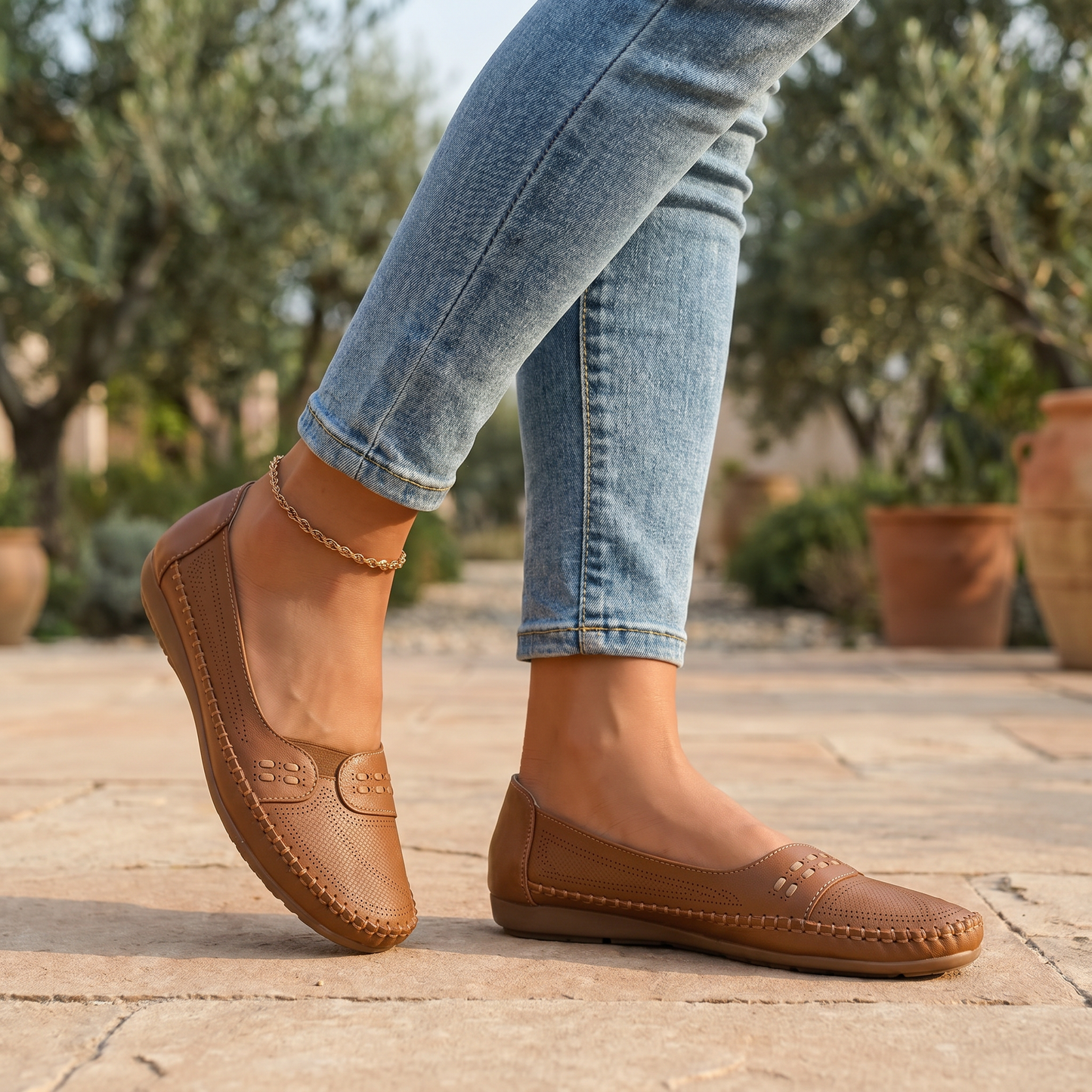 Scarpe Basse Ortopediche da Donna | Supporto Anatomico dell'Arco Plantare | Scarpe Basse Comode e di Supporto