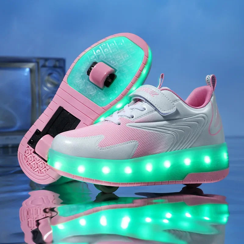 Scarpe da Bambino con Rotelle e Luci LED