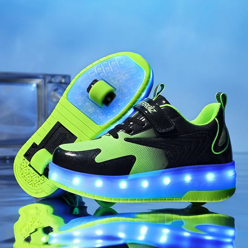 Scarpe da Bambino con Rotelle e Luci LED