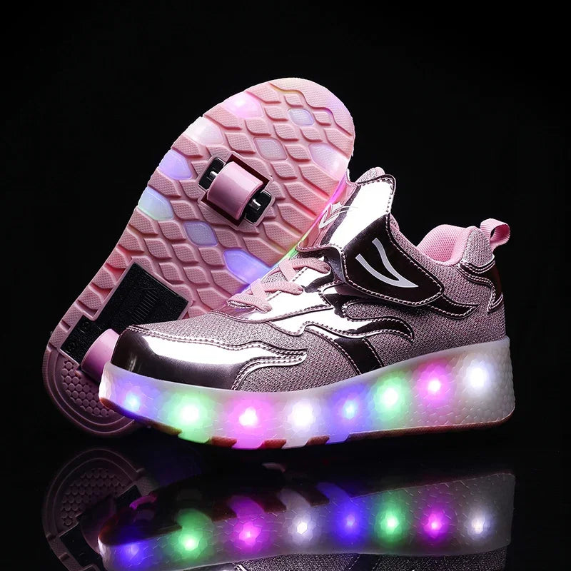 Scarpe da Bambino con Rotelle e Luci LED