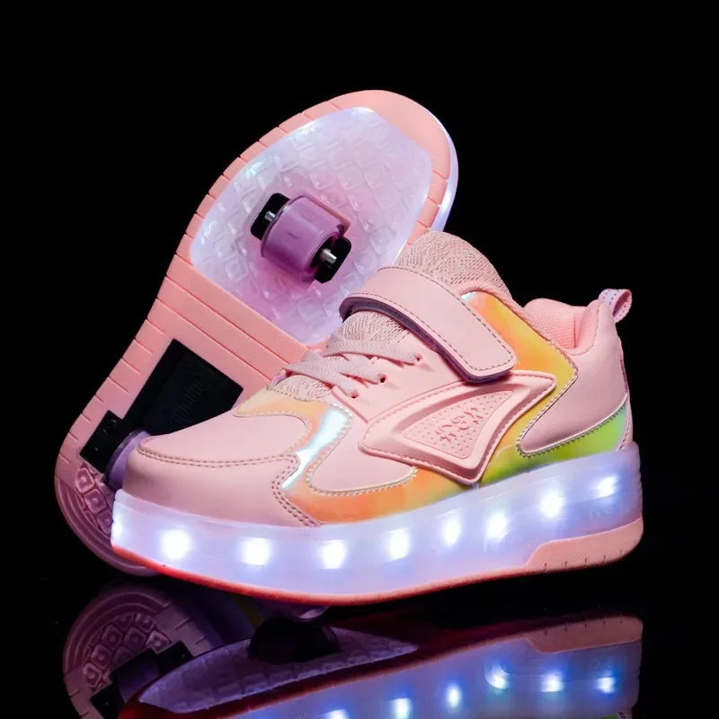 Scarpe da Bambino con Rotelle e Luci LED