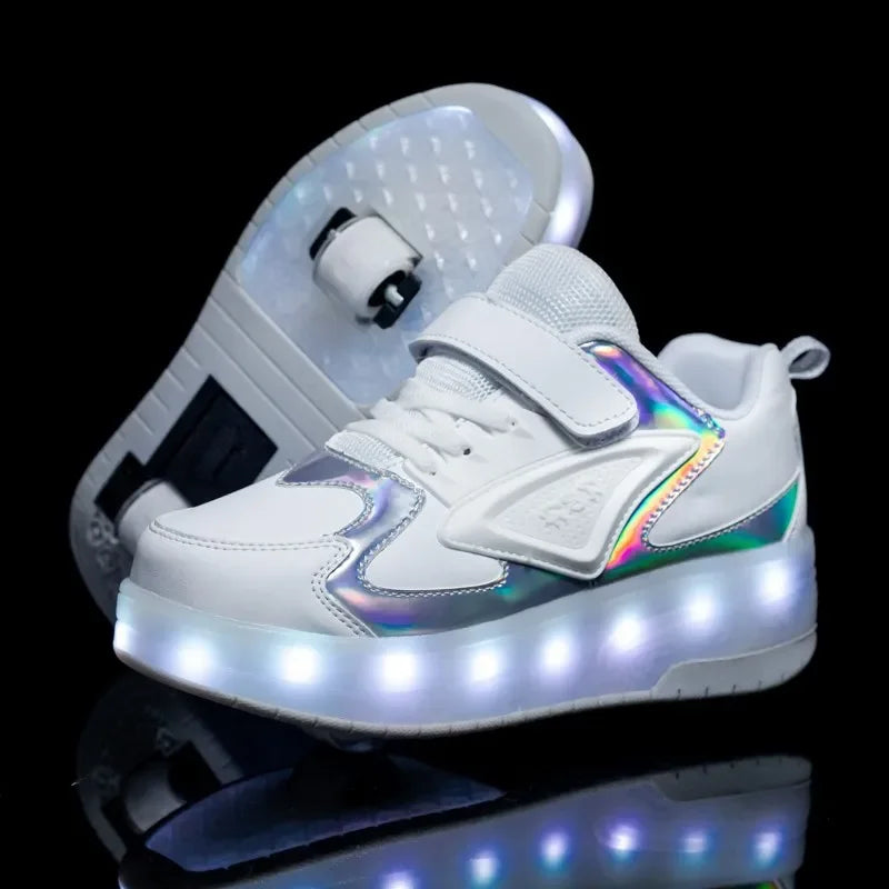 Scarpe da Bambino con Rotelle e Luci LED