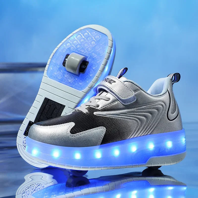 Scarpe da Bambino con Rotelle e Luci LED