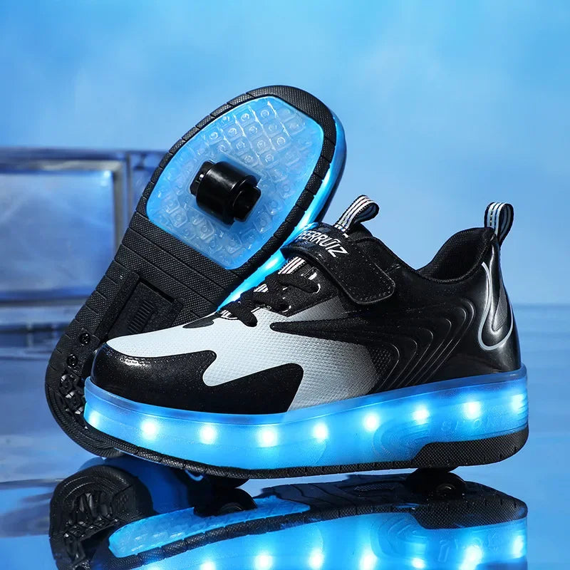 Scarpe da Bambino con Rotelle e Luci LED