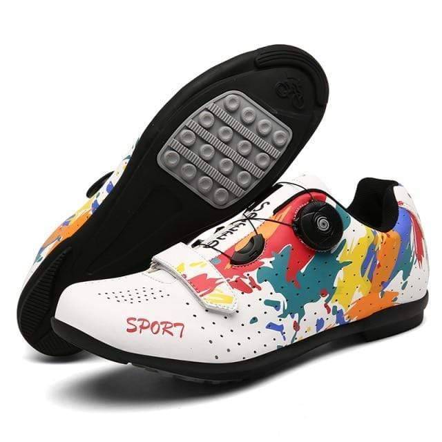 Scarpe da Ciclismo da Mountain Bike con Aderenza per Pedali Piatti