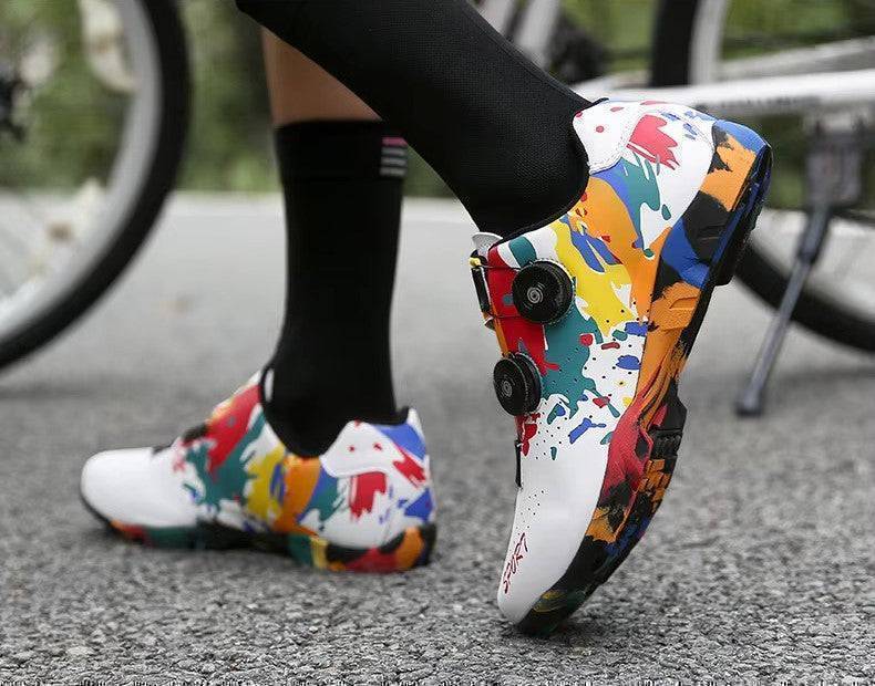 Scarpe da Ciclismo da Mountain Bike con Aderenza per Pedali Piatti