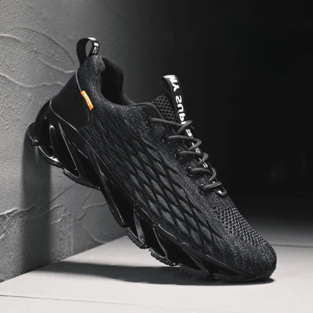 Scarpe da Corsa da Uomo Ammortizzate con Tomaia in Mesh Traspirante – Sneaker Sportive Stringate