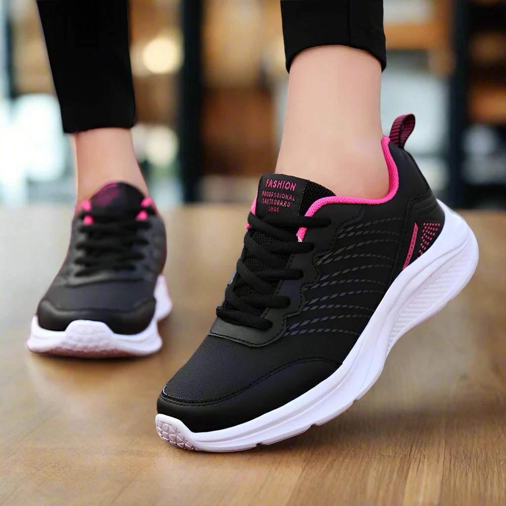 Scarpe da lavoro ergonomiche da donna con suola in gomma antiscivolo e design traspirante