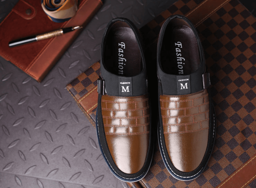 Scarpe da uomo in pelle traspiranti