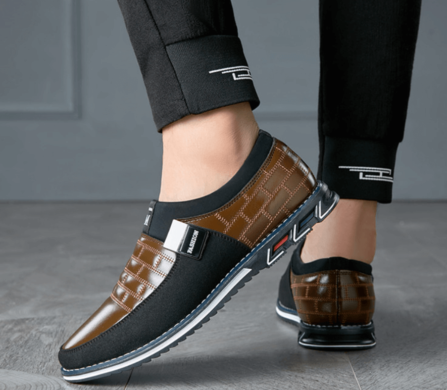 Scarpe da uomo in pelle traspiranti