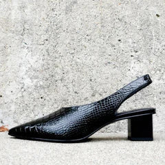 Scarpe Décolleté Ortopediche con Stampa Coccodrillo – Eleganti, Comode e Perfette per Ogni Occasione