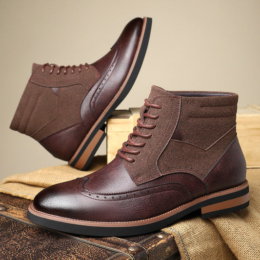 Scarpe in pelle da uomo Wingtip
