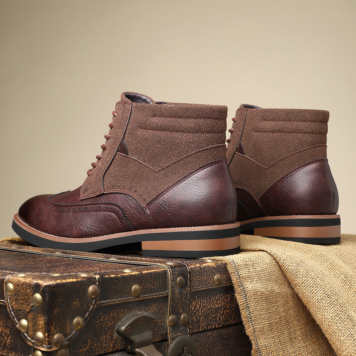 Scarpe in pelle da uomo Wingtip