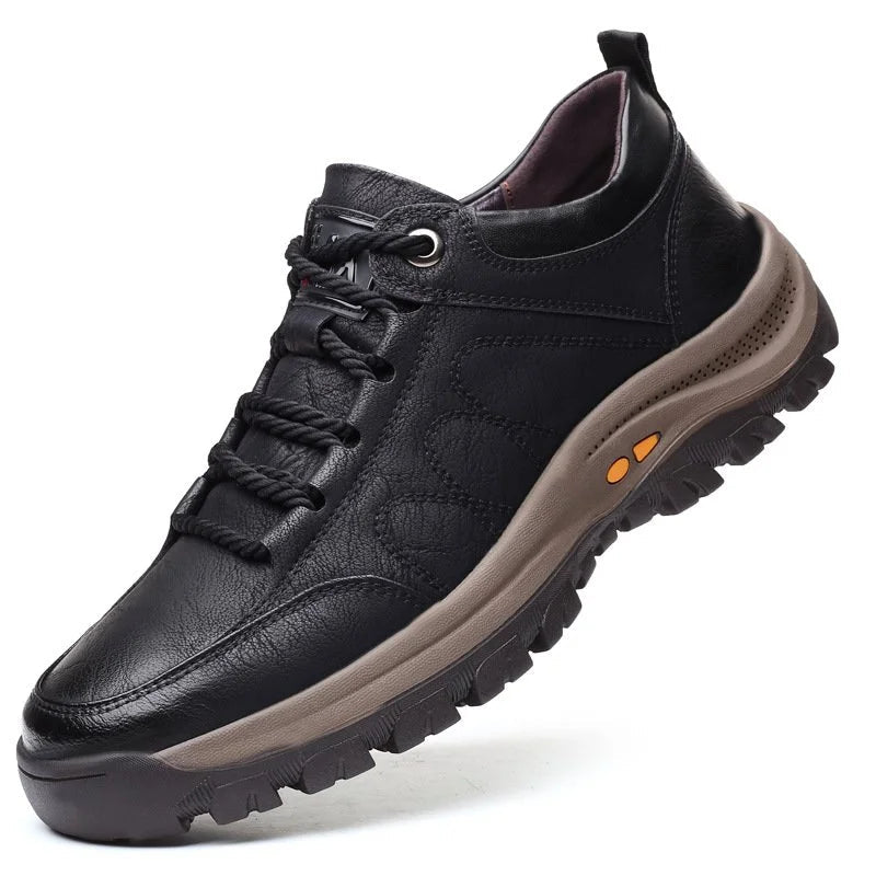 Scarpe Ortopediche da Uomo Eleganti in Pelle di Vitello di Alta Qualità – Leggere, Impermeabili e Antiscivolo