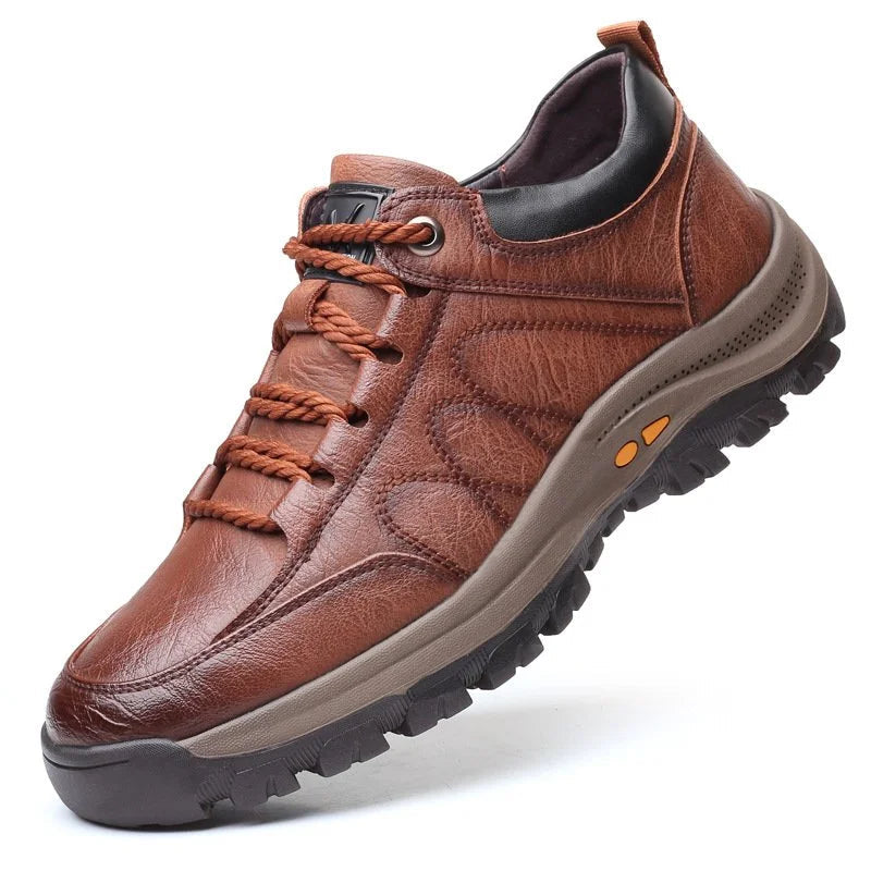 Scarpe Ortopediche da Uomo Eleganti in Pelle di Vitello di Alta Qualità – Leggere, Impermeabili e Antiscivolo