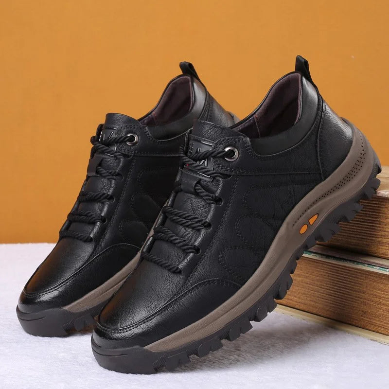 Scarpe Ortopediche da Uomo Eleganti in Pelle di Vitello di Alta Qualità – Leggere, Impermeabili e Antiscivolo