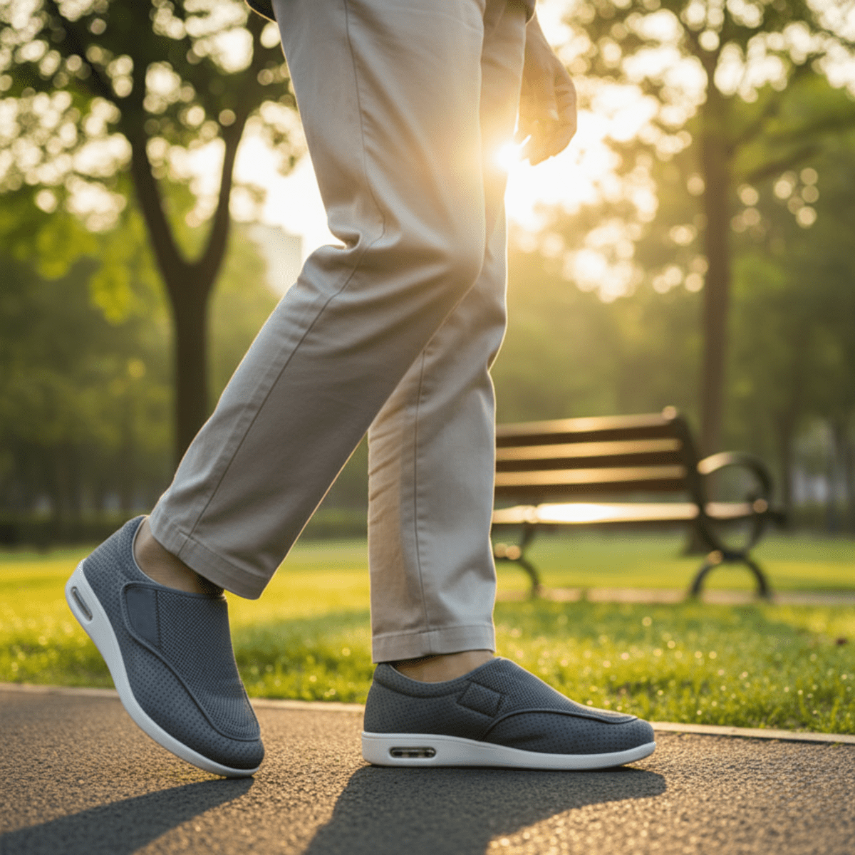 Scarpe per diabetici a pianta extra larga in memory foam – Sollievo dalla pressione e confortevoli