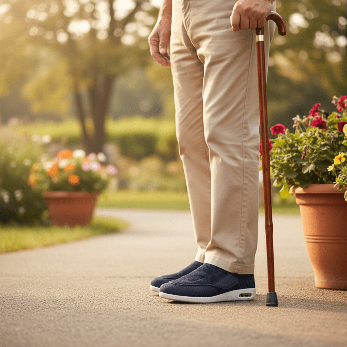 Scarpe per diabetici a pianta extra larga in memory foam – Sollievo dalla pressione e confortevoli