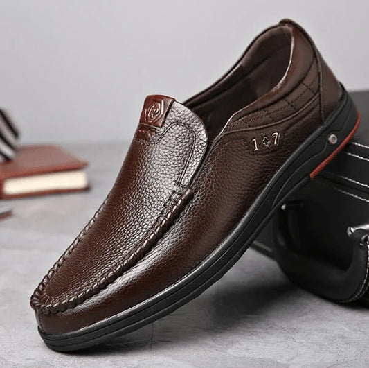 Scarpe Slip-On da Uomo in Vera Pelle