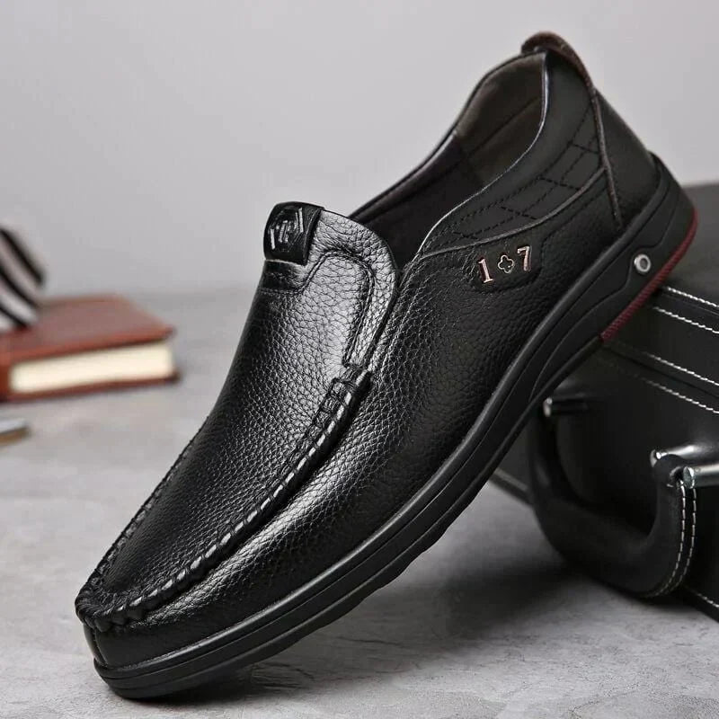 Scarpe Slip-On da Uomo in Vera Pelle