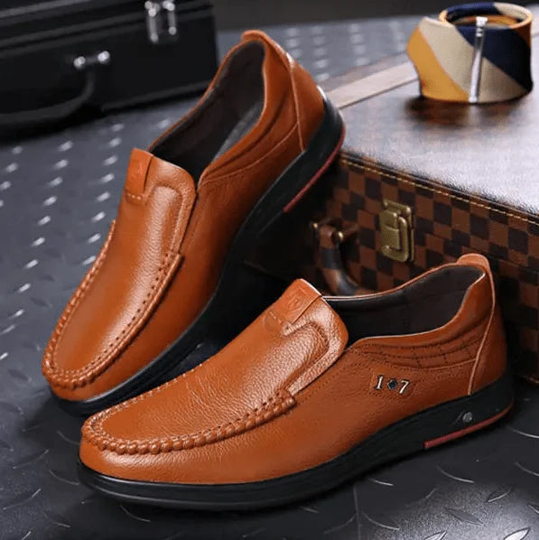 Scarpe Slip-On da Uomo in Vera Pelle