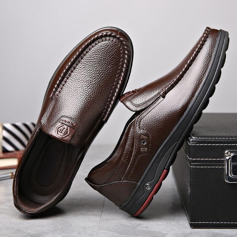 Scarpe Slip-On da Uomo in Vera Pelle