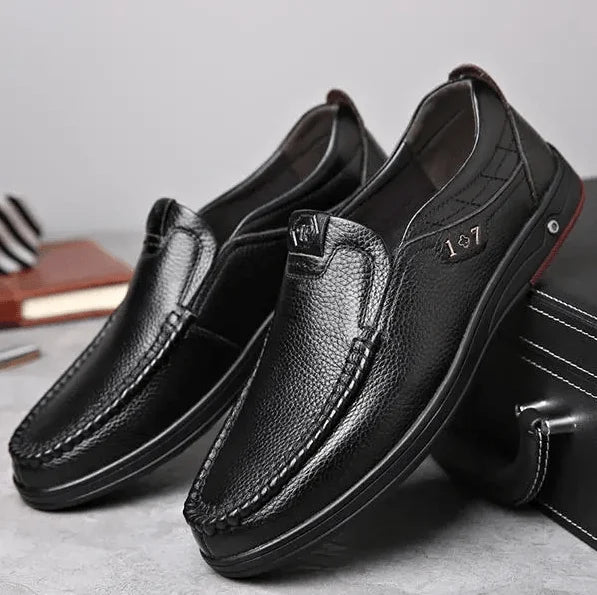 Scarpe Slip-On da Uomo in Vera Pelle