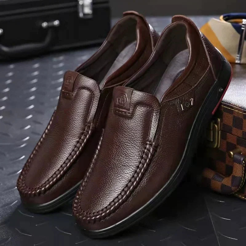 Scarpe Slip-On da Uomo in Vera Pelle