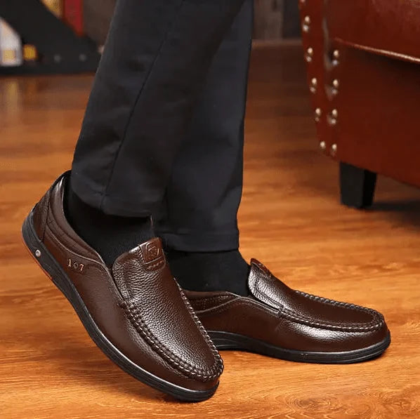 Scarpe Slip-On da Uomo in Vera Pelle