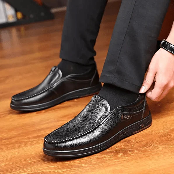 Scarpe Slip-On da Uomo in Vera Pelle