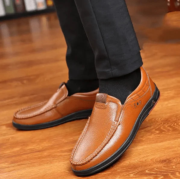 Scarpe Slip-On da Uomo in Vera Pelle
