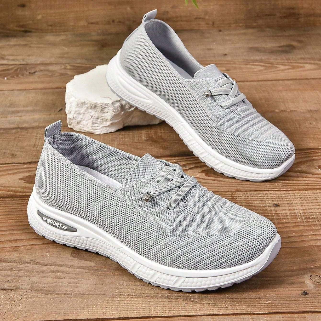 Scarpe sportive ortopediche con supporto plantare rinforzato e ammortizzazione – design traspirante slip-on