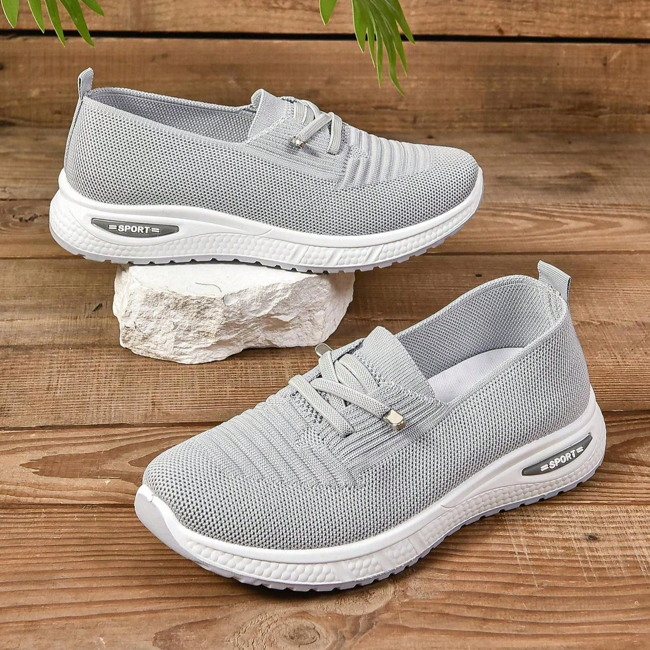 Scarpe sportive ortopediche con supporto plantare rinforzato e ammortizzazione – design traspirante slip-on