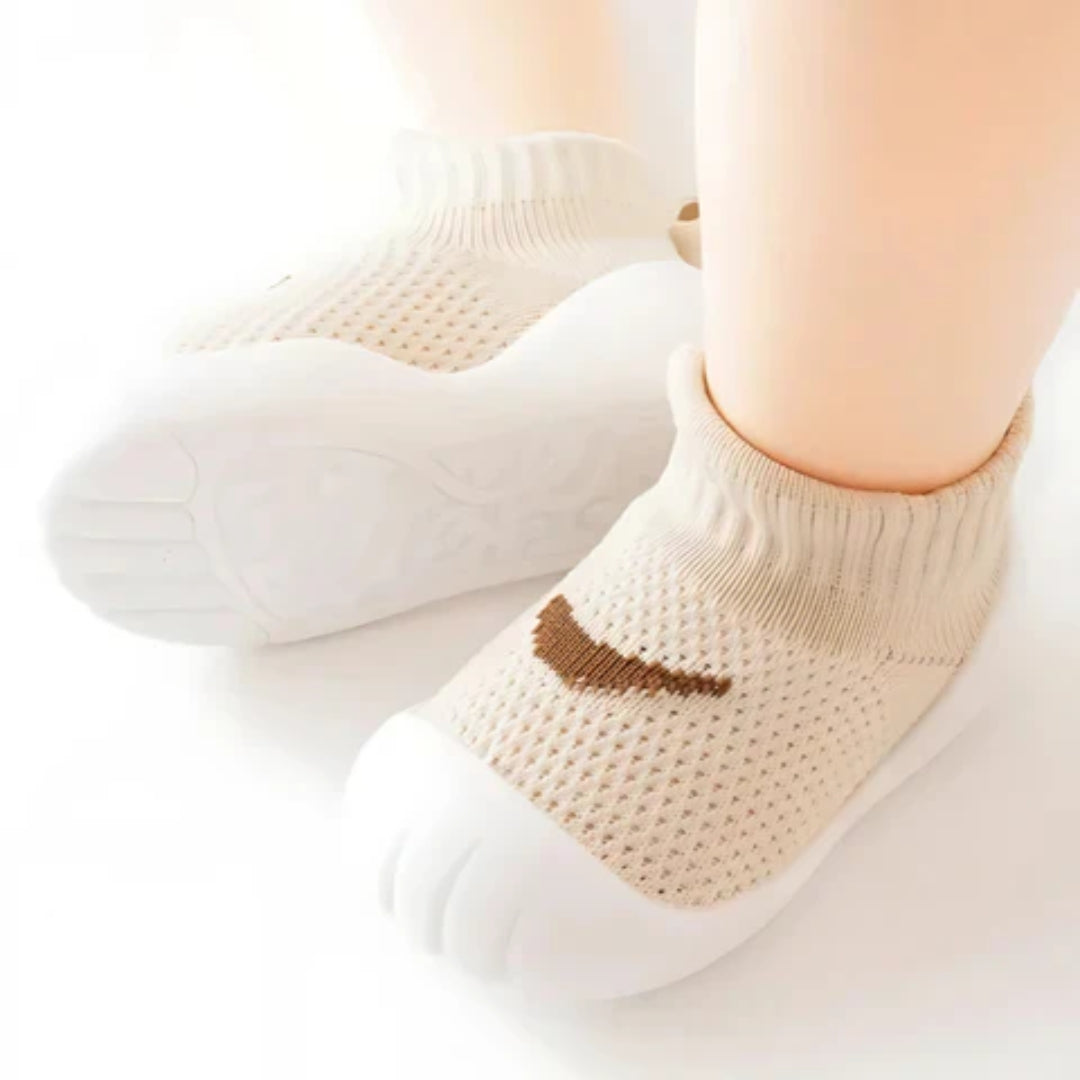 Scarpine da neonato morbide e antiscivolo