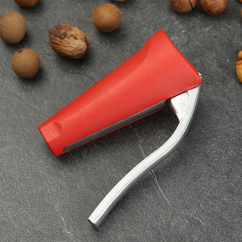 Schiaccianoci ergonomico in alluminio rosso e nero