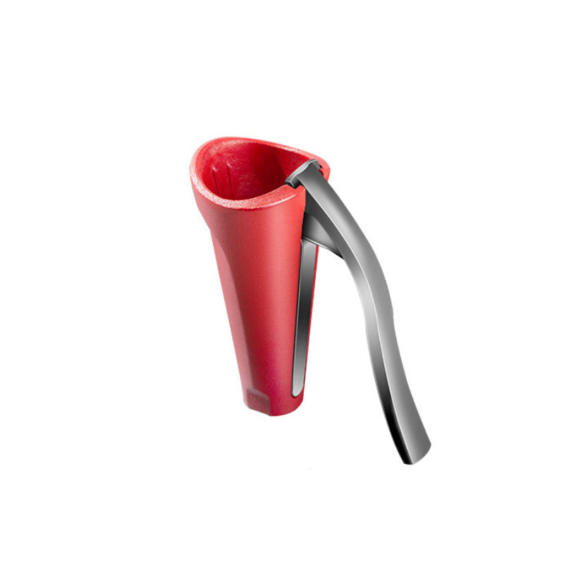 Schiaccianoci ergonomico in alluminio rosso e nero