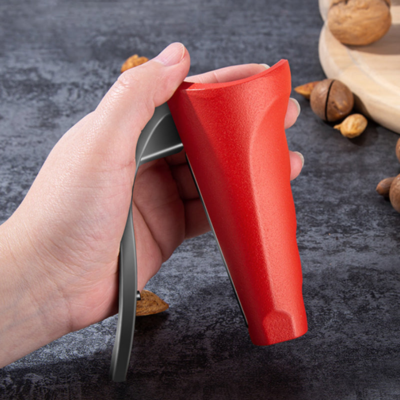 Schiaccianoci ergonomico in alluminio rosso e nero