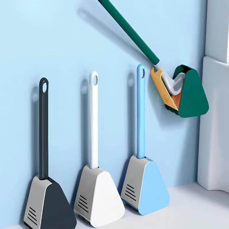 Scopino per WC flessibile con testa a L