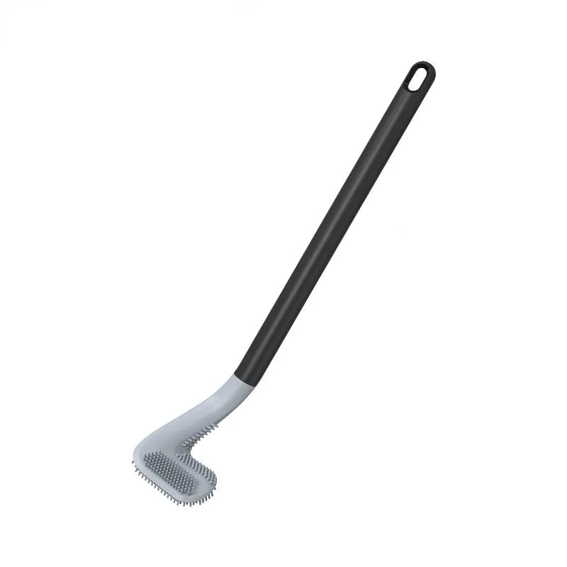 Scopino per WC flessibile con testa a L